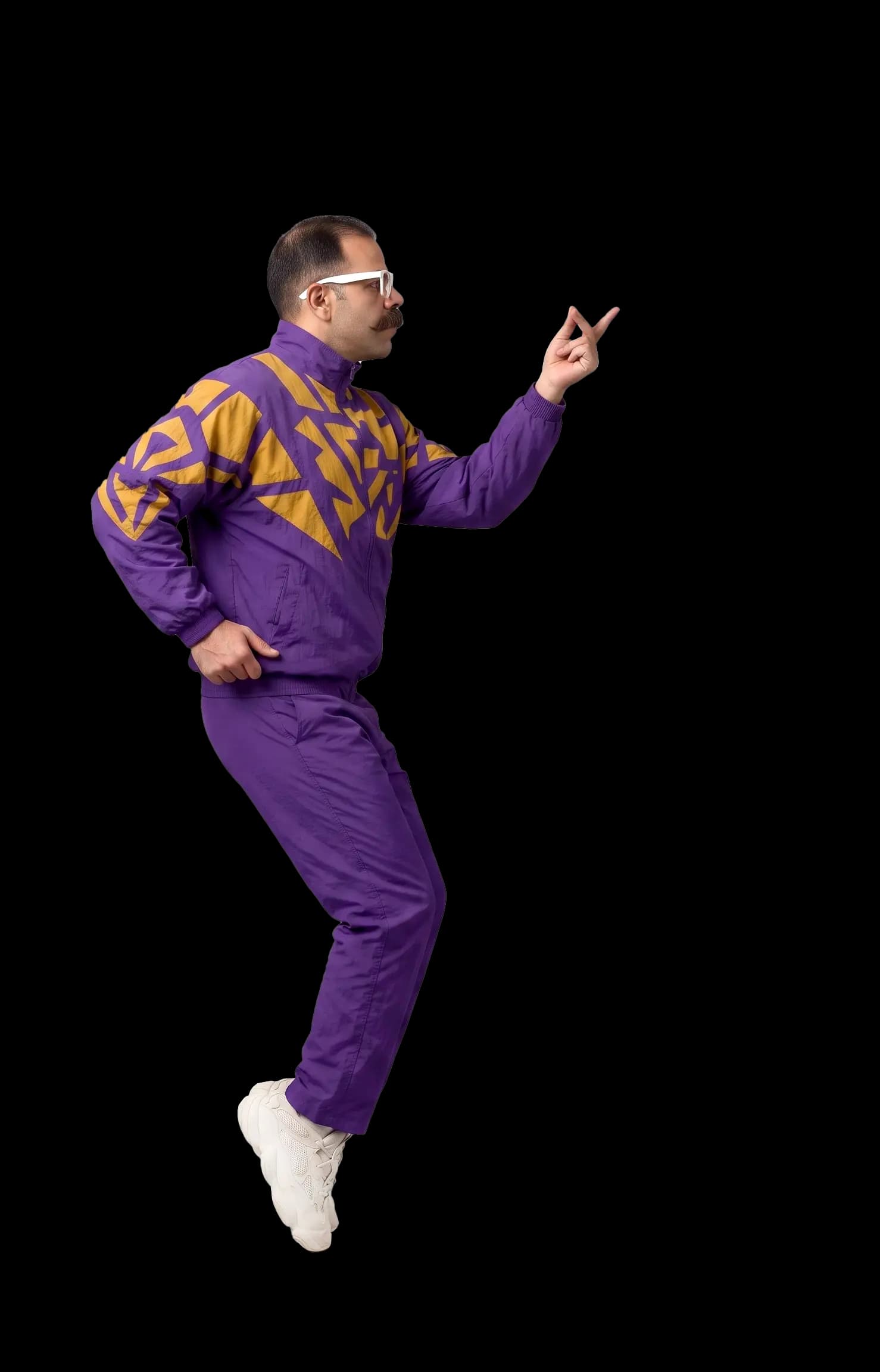 Brandaddy mascot pointing